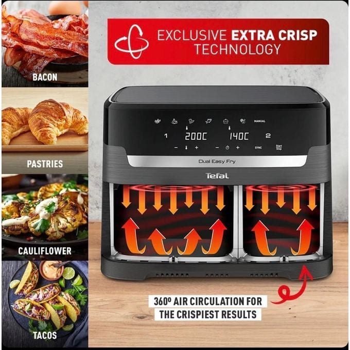 تيفال Dual Easy Fry XXL — 4